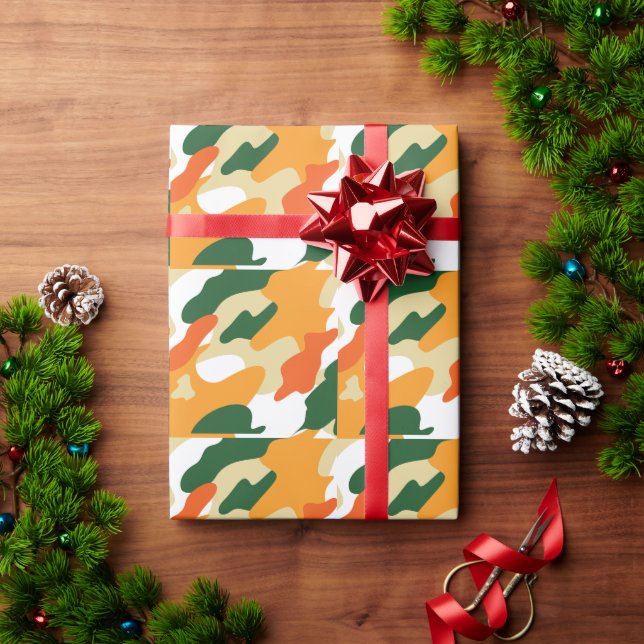 camouflage geschenkpapier (Feiertagsgeschenk)