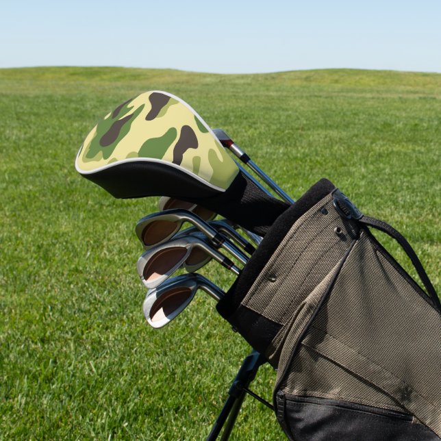 Camouflage Golf Headcover (In SItu)