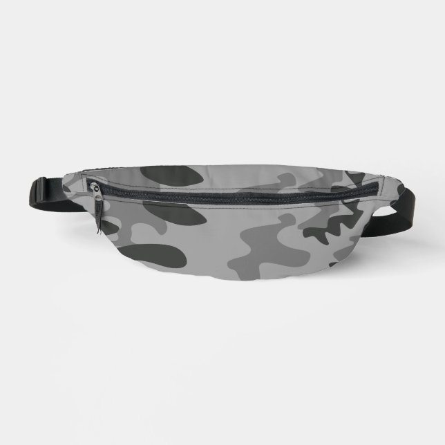 Camouflage Graues Zubehör Bauchtasche (Vorderseite)