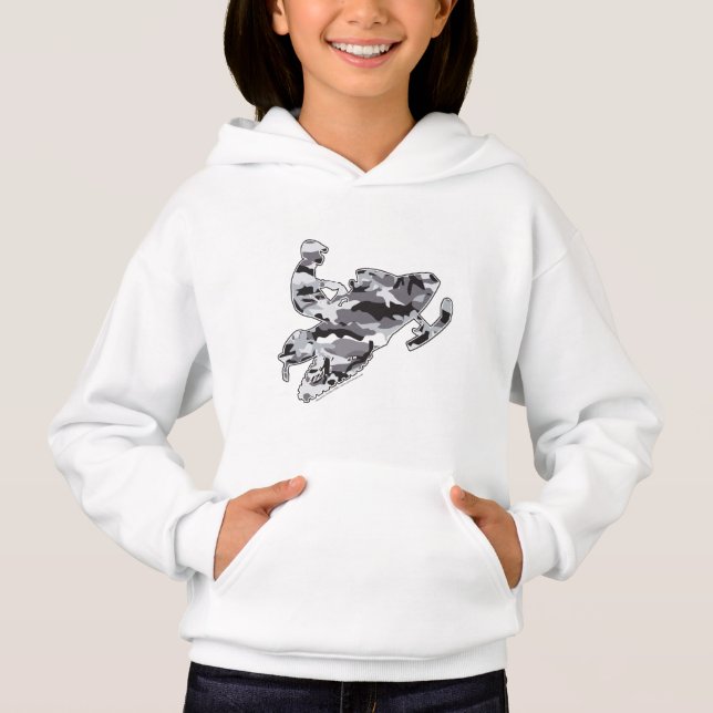 Camouflage Gray Snowmobile (Devant)