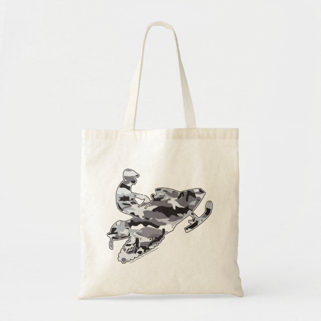 Camouflage Gray Snowmobile Tragetasche (Vorne)