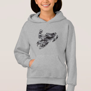 Camouflage Gray Snowmobiler Hoodie
