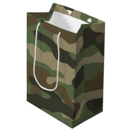 Camouflage Green Camouflage Army Pattern Mittlere Geschenktüte