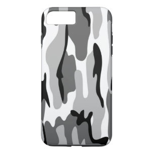 Camouflage gris et noir iPhone 7 Coque