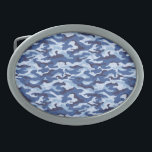 Camouflage Gürtelschnalle<br><div class="desc">Gürtelschnalle in blauer Camouflage. Passen Sie dieses Objekt an oder kaufen Sie, wie es ist.</div>