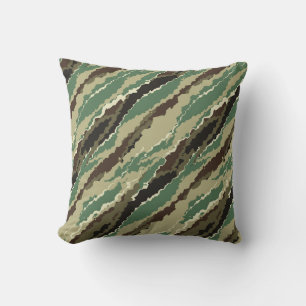 Camouflage Hakki gepunktet gestreiftes Muster Kissen