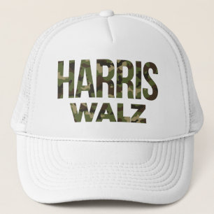 Camouflage Harris Walz Truckerkappe
