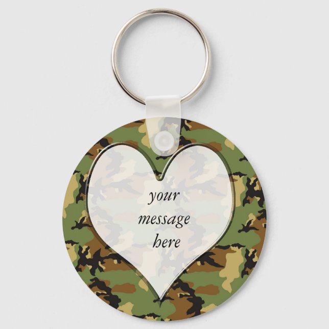Camouflage Heart Schlüsselanhänger (Vorderseite)