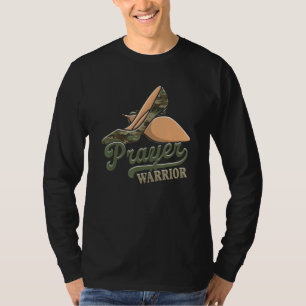 Camouflage Heels Gebet Krieger Glaube Gott Jesus C T-Shirt