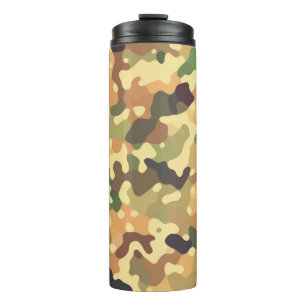 Camouflage Herbst Thermosbecher