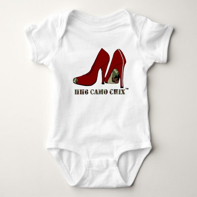 Camouflage HH6 Chix™ Säuglings-Strampler Baby Strampler (Vorderseite)