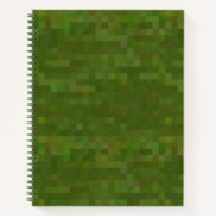 Camouflage im Army Style Pixel Notizbuch