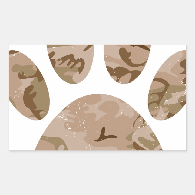 Camouflage in Not Rechteckiger Aufkleber (Vorderseite)