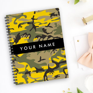 Camouflage jaune et vert Votre nom Personnalisez