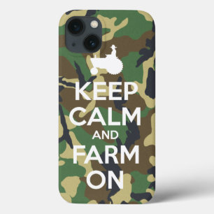 Camouflage Keep Calm and Farm On Case-Mate iPhone Hülle