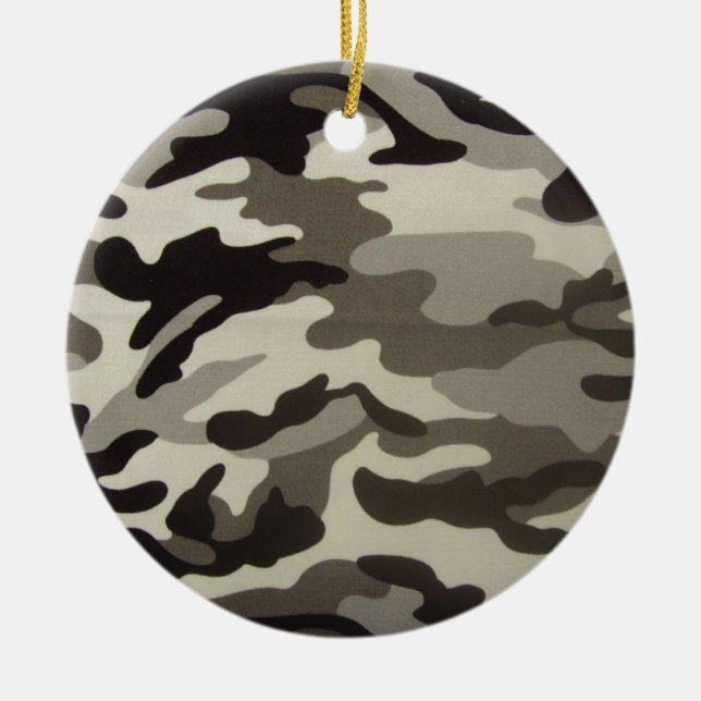 Camouflage Keramik Ornament (Vorne)