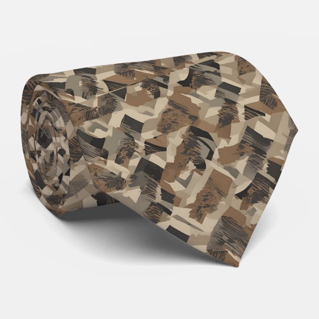 Camouflage Krawatte (Gerollt)