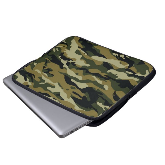 Camouflage Laptopschutzhülle (Vorne Knopf)