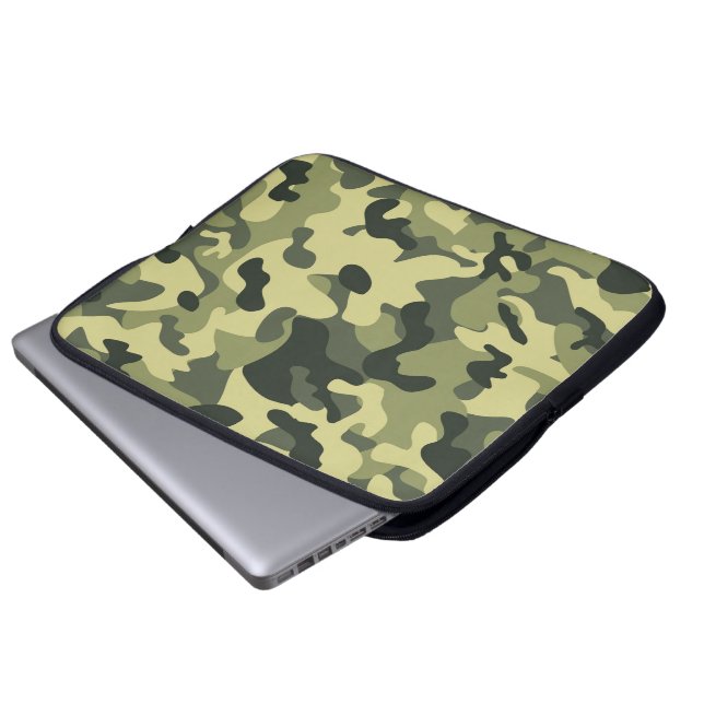 Camouflage Laptopschutzhülle (Vorne Knopf)