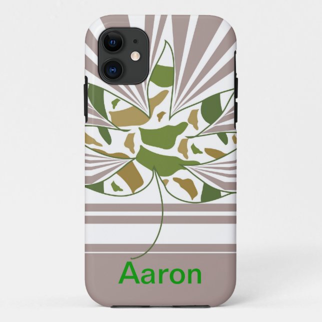 Camouflage Leaf iPhone Case-Mate iPhone Hülle (Rückseite)