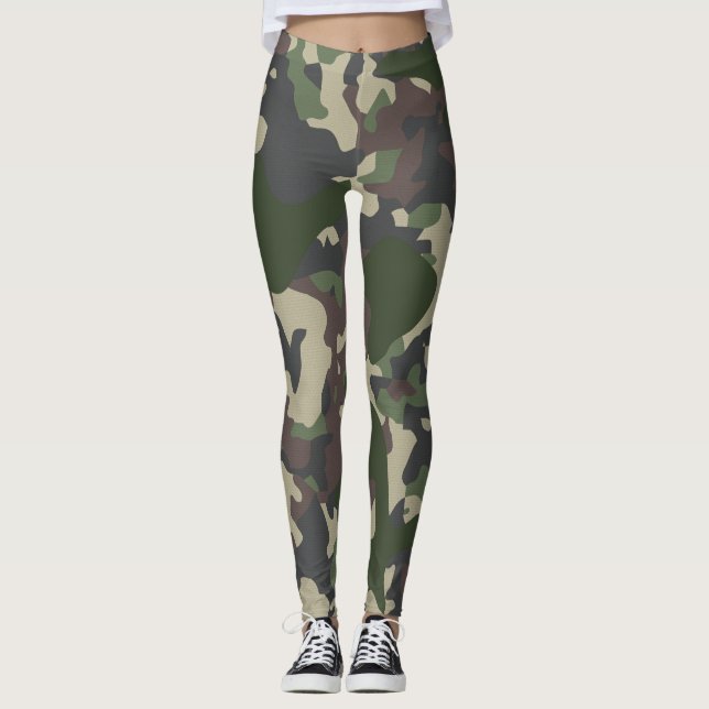 Camouflage Leggings (Vorderseite)