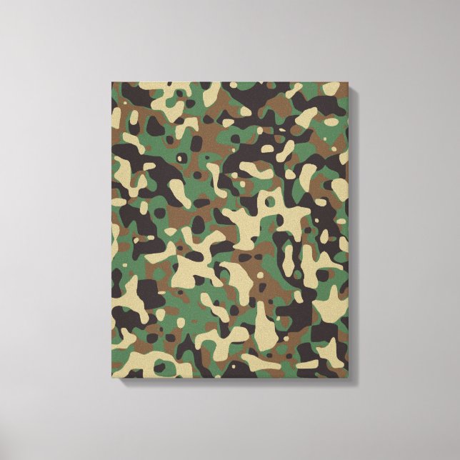 Camouflage Leinwanddruck (Vorderseite)
