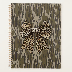 Camouflage Leopard Bow Ribbon Jagd Frauen Planer