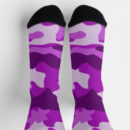 Camouflage Lila Socken