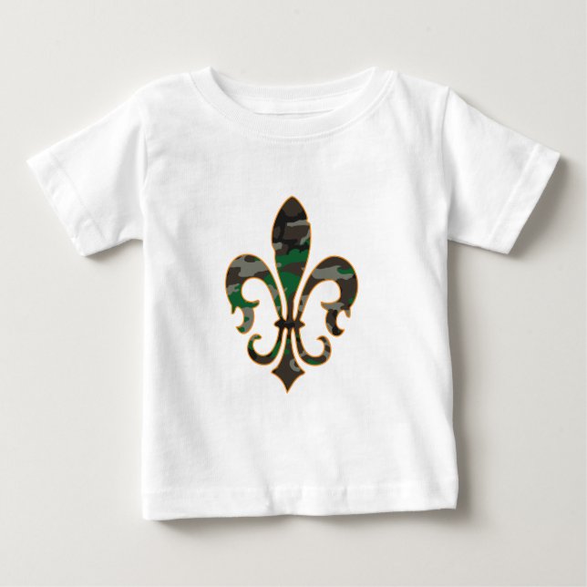 Camouflage Lilie Baby T-shirt (Vorderseite)