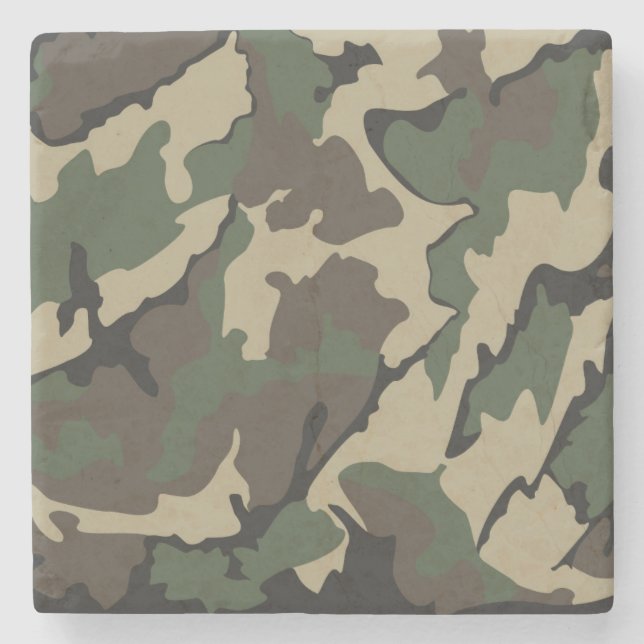 Camouflage, MarmorsteinUntersetzer Steinuntersetzer (Vorderseite)