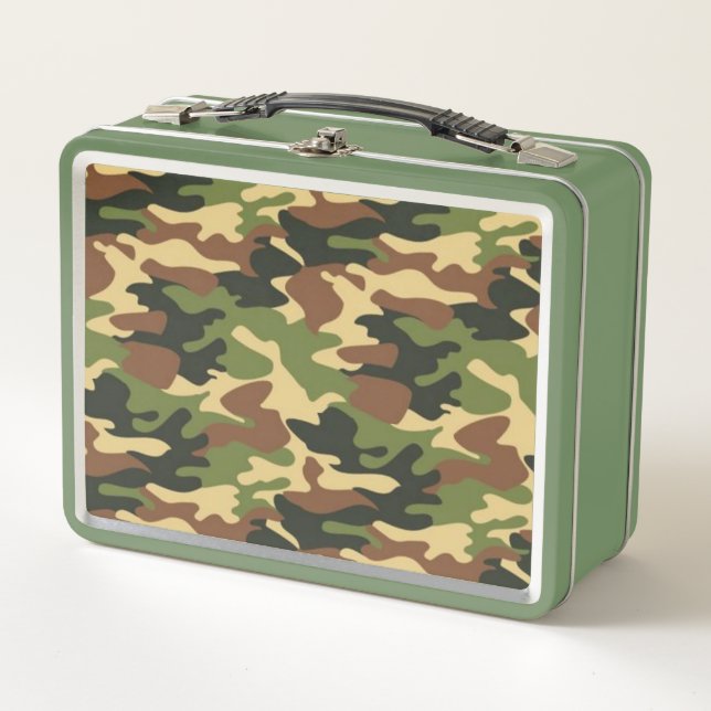 camouflage metall brotdose (Vorderseite)