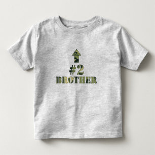 Camouflage Middle Brother Shirt / Ich bin der 2. B