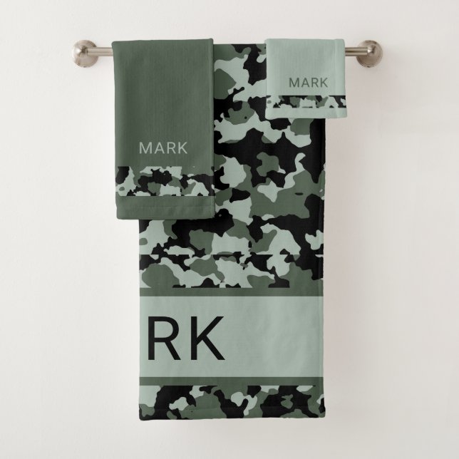 Camouflage militaire vert personnalisé (En situation)