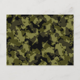 Camouflage militärischer Stil Postkarte