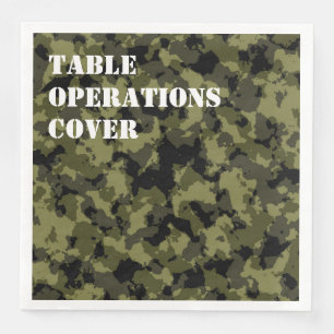 Camouflage militärischer Stil Serviette