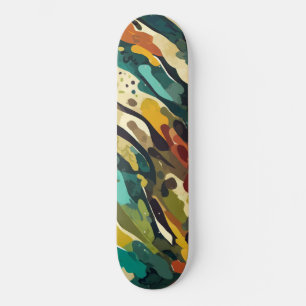Camouflage mit Rost- und Brauntönen Skateboard