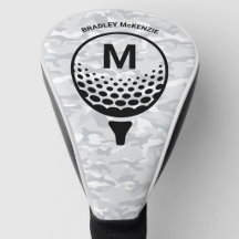 Camouflage Monogramm Golfer Name