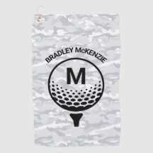 Camouflage Monogramm Golfer Name