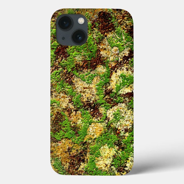 Camouflage Moss rostgealterter Grunge Alte Textur Case-Mate iPhone Hülle (Rückseite)