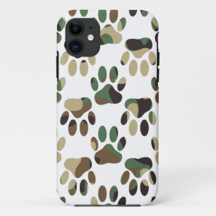 Camouflage Muster Dog Paw Print Case-Mate iPhone Hülle