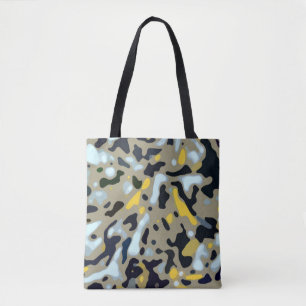 Camouflage-Muster - Gelb-Weiß-Schwarz Tasche