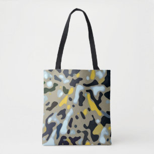 Camouflage-Muster - Gelb-Weiß-Schwarz Tasche