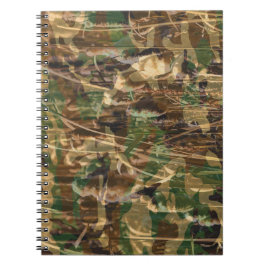 Camouflage Muster Green Brown Notizblock