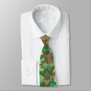 Camouflage Muster, grün, braun und tan Krawatte