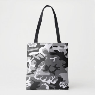 Camouflage Muster - Schwarz und Weiß Tasche