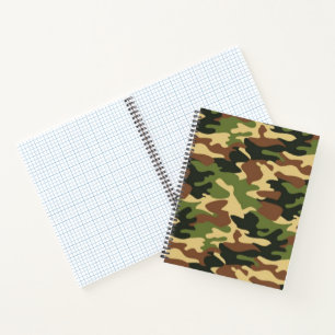 camouflage notizbuch