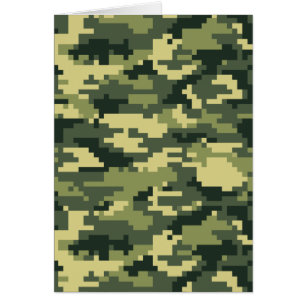 Camouflage numérique en bois à 8 bits / Camo