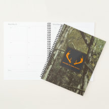 Camouflage Orange Deer Antlers Extérieur Affaires