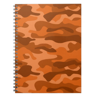 Camouflage Orange Monocolor Notizblock