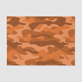 Camouflage Orange Monocolor Seidenpapier